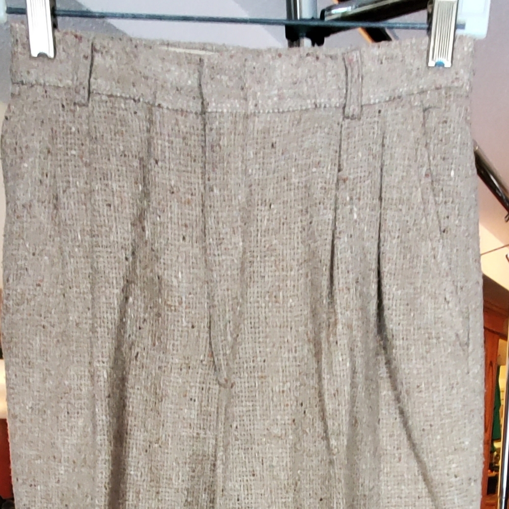 August Max cuffed tweed pants vintage